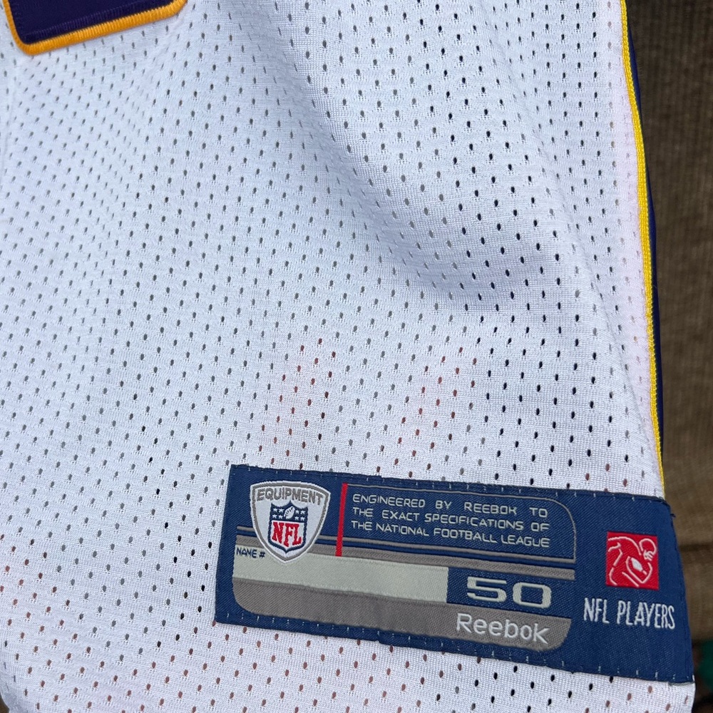 Brett Favre Minnesota Vikings NFL Football Jersey Sz M /50 Reebok On Field NWT - Picture 4 of 13
